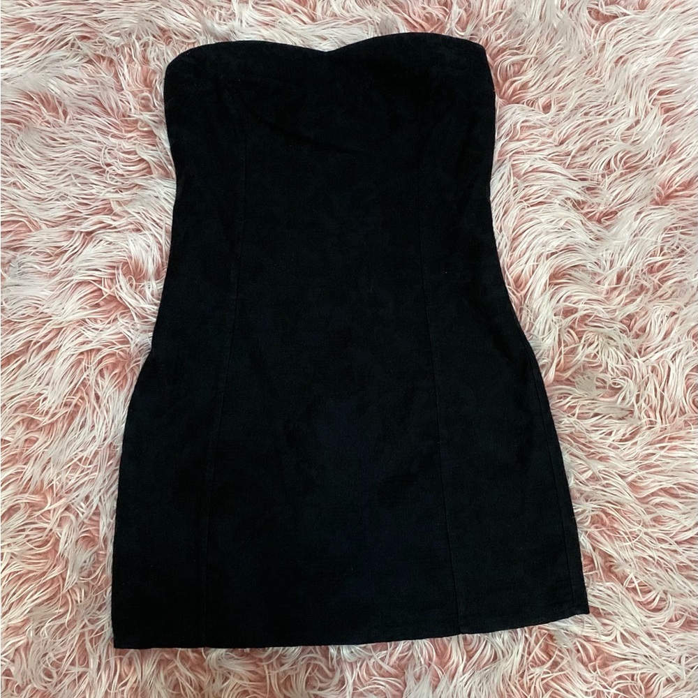 Kal Kaur Rai London Black Strapless Dress